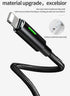 mcdodo Power Off/On Smart LED Auto Disconnect and Auto Recharge Nylon Braided Sync Charge USB Data 6FT/1.8M Cable Compatible New Phone List Below ...