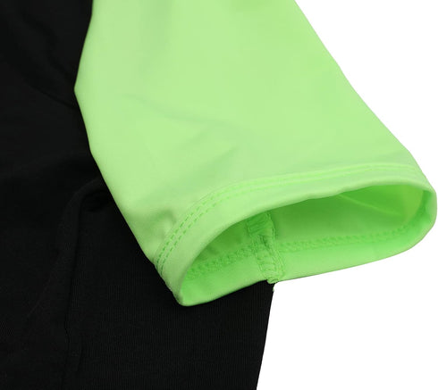 Dog Quick Dry Shirts,Summer Raglan Lightweight Blank Medium Clothes,Dogs Sun Protection Tshirts Boy Girl Solid Clothing,Black/Green + Black/Blue M...
