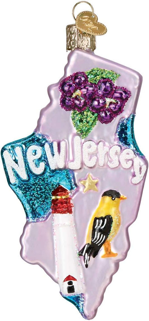 Old World Christmas State of New Jersey Ornament, Multi...