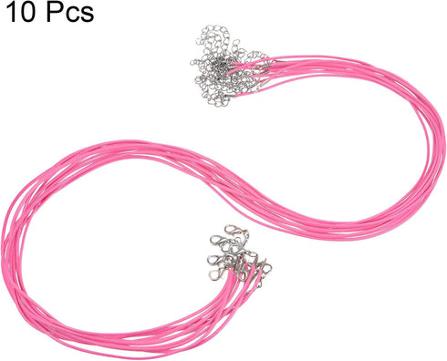 10pcs Waxed Necklace Cord Bulk, 23 Inches and 1.5mm Dia Necklace String Rope with Clasp for Pendants, Bracelets, Necklaces, Jewelry Making Beading...