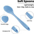 GEEKHOM 4 Pieces Silicone Spoons, Large Mixing Spoon Heat Resistant Kitchen Utensils Serving Table Spoons Non-stick Stirring Spoon for Cooking Bak...