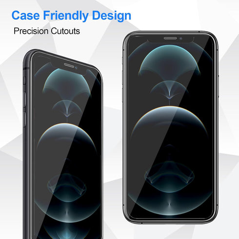 3 Pack Tempered Glass Screen Protector for iPhone 12 Pro Max, 6.7 Inch HD Clear, Bubble Free, Anti-Scratch, Case Friendly...