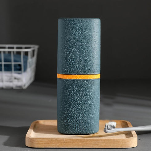 Travel Toothbrush Holder, Travel Toothbrush Cup Case, Toothbrush Travel Container Portable Toothpaste Storage for Camping School Business Trip Bat...