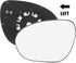 X AUTOHAUX Car Rearview Mirror Glass Replacement with Backing Plate Heated Left Side Driver Side for Nissan Cube Juke...