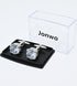 Polyhedral Zircon Gemstone Cufflinks for Men In Gift Case Round Golden/Silver Zircon Crystal Men's Cufflinks Set for Wedding Party Anniversary Bus...