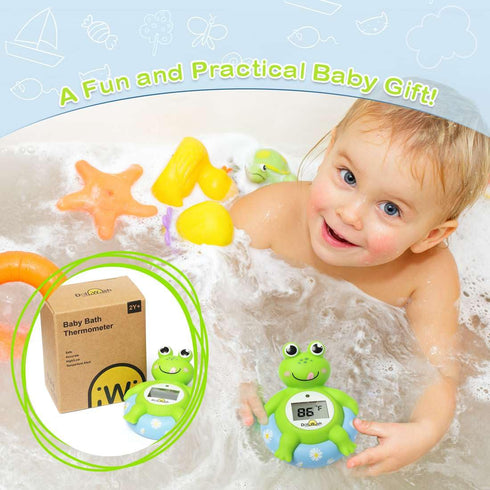 Baby bath thermometer pregnancy and Baby Water Thermometer for Bathtub,Accurate and Quick Measure Frog Shape Bath Temperature Toy-F03...