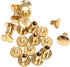 10 Pack of 1/4" Solid Brass Chicago Screw Fasteners...