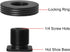1/4" Female Thread to Hot Shoe Adapter LUORNG 2PCS Hot Shoe Mount Adapter with 1/4 to 1/4 inch Male Screw for Magic Arm, Video Light,Monitor...