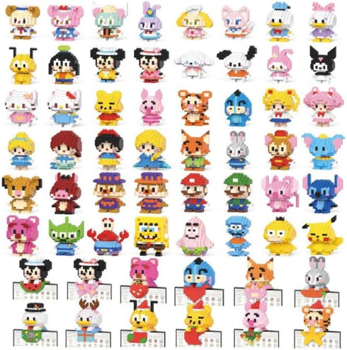 3D Mini Building Blocks, Micro BlocksToy Gift,Easter/Birthday/Christmas (Panda Pumpkin hat 396 PCS)...