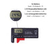 Battery Tester Checker, Digital Display Battery Tester Checker for 9V 1.5V, AA AAA C D Button Cell Batteries Checker, Small Volt Checker for All B...