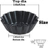 Egg Tart Molds 12PCS Tart Pan 2.6inch, Mini Carbon Steel Non Stick Tart Pans, Tart Molds For Baking (2.6 inch)...