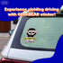 GEEKBEAR Baby on Board Car Sticker - Character Design, Reflective, Weather-Resistant (27. Hiphop Baby)...