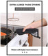Joyhalo 4 Pack Pot Holders - Heat Resistant Oven Hot Pads, Terry Cloth, Black...