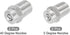 uxcell 304 Stainless Steel Pressure Washer Nozzle, 1/4NPT Thread Spray Tip, 0 Degree and 40 Degree, 1.2mm Orifice Diameter 1 Set...