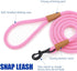 lynxking Dog Leash Rope Dog Training Leash 2FT 6FT Strong Heavy Duty Braided Training Lead Leashes for Small Medium Large Dogs...