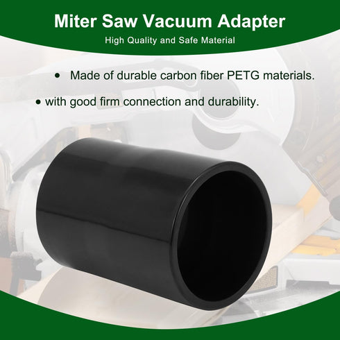Miter Saw Vacuum Adapter for Dewalt Vacuum Dust Collection Adapter Miter Saw Construction Shop Vacuum Hose Attachment Compatible With DEWALT DWS71...
