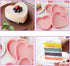 6 Inch Silicone Heart Shaped Rainbow Cake Baking Pans, Heart Cake Layer Pan Set, Non-Stick Silicone Cake Bakeware Mold,4tray Baking Flexible Molds...