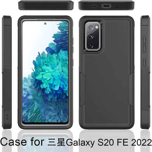 for Samsung Galaxy S20 FE 5G Case: Dual Layer Protective Heavy Duty Cell Phone Cover Shockproof Rugged with Screen Protector - Military Protection...
