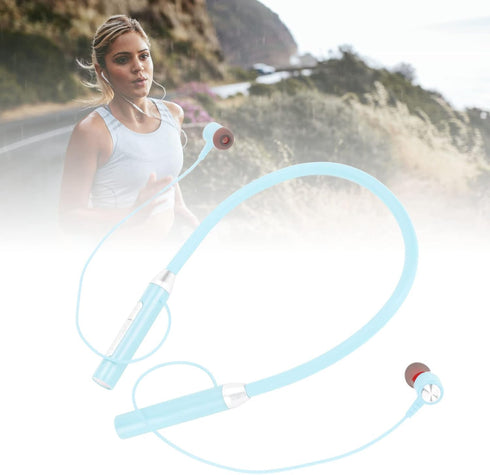 BT 5.2 Neckband Earbuds, Wireless Magnetic Headphones, IPX5 Waterproof Stereo Ergonomic Enhanced Bass Sports Earphone with Multi Functional Button...