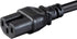 Monoprice Heavy Duty Power Cable - 2 Feet - Black | IEC 60320 C14 to IEC 60320 C15, 14AWG, 15A, SJT, 100-250V...