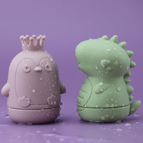 6 Packs Silicone Baby Bath Toys, Mold Free Baby Bath Toys for Kids 6-12 month Animal Squirt Bathtub toys for toddlers1-3 Easily Twist open and cle...