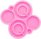 Shiny Glossy Round Circle Earrings Mold DIY Epoxy Silicone Molds Earring Jewelry Resin Silicone Casting Molds Earring Keychain Pendant Jewelry Mak...