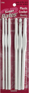 Susan Bates Luxite Plastic Crochet Hook Set, Assorted Size, Set of 6...
