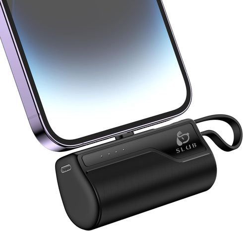 Mini Portable Charger 5000mAh, iPhone Power Bank Charging Battery Pack, External Backup Phone Charger Compatible with iPhone 14, 13, 12, 11, X, XR...