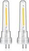 S14 Replacement Light Bulbs 1.5 Watt LED Bulb with 2 Prongs 2700k 120V Waterproof String Lights Accessories for Outdoor Patio String Lights, Warm ...