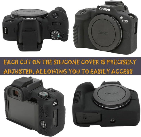 Case for Canon EOS R50, EOS R50 Camera Silicone Protective Case, Lightweight, Anti-Scratch Slim Fit Soft Skin, EOS R50 Accessories, AEXUTDA Bag fo...