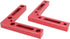 2PCS L shape 4.7" x 4.7" Red Aluminium Alloy 90 Degree Positioning Squares Right Angle Clamps Woodworking Carpenter Tool Corner Clamping Square fo...