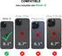 TENDLIN Compatible with iPhone 15 Case Wood Grain with Carbon Fiber Texture Design Leather Hybrid Slim Case (Black)......