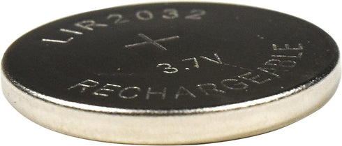 HQRP 10-Pack LIR2032 LIR2032H 3.7-Volt Lithium-Ion Rechargeable Cell Battery LIR-2032 LIR2O32 LIR-2O32...