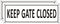 Keep Gate Closed Sign for Fence, (2 Pack) Metal Close Gate Signs, 10" x 3.5" Aluminum Outdoor Signs for Yard, Rust free, Fade Resistant,Weatherpro...