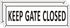Keep Gate Closed Sign for Fence, (2 Pack) Metal Close Gate Signs, 10" x 3.5" Aluminum Outdoor Signs for Yard, Rust free, Fade Resistant,Weatherpro...