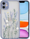 Ownest Compatible for iPhone 12 Mini Case 5.4 Inch for Clear Flowers Pattern Frosted PC Back 3D Floral Girls Woman and Soft TPU Shockproof Protect...