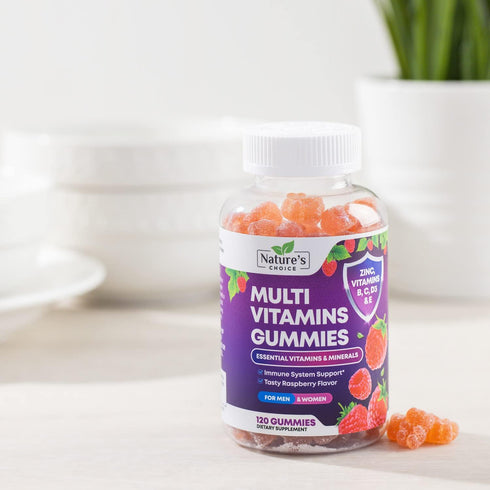 Multivitamin Gummies - Nature's Daily Gummy Multivitamins for Adults, Women & Men with Vitamins A, C, E, B6, B12, and Minerals - Natural Multi Vit...