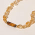 Jewever Citrine/Tigers Eye Beaded Anklet Crystal Irregular Beads Ankle Bracelets for Women Wealth Prosperity Balance Yoga Foot Jewelry Spiritual G...