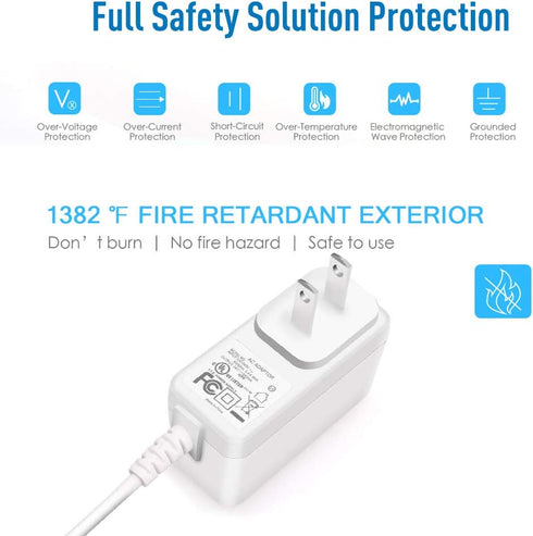 6V Power Charger Cord for HelloBaby HB32 HB28 H24 HB32RX RJ-AS060600U003, DXR-5 Breg D0660 Baby Monitor Charger, GPX PC308B PC332B PC108B PC800 Po...