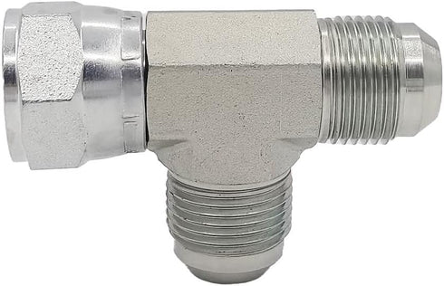 (2-PACK) 6602-06-06-06 HydraulicHoseAdapterFitting3/8"MaleJIC 37°Flare(9/16-18UNF)×3/8"FemaleJIC37°Swivel(9/16-18UNF)×3/8"Male JIC37°Flare(9/16-18...