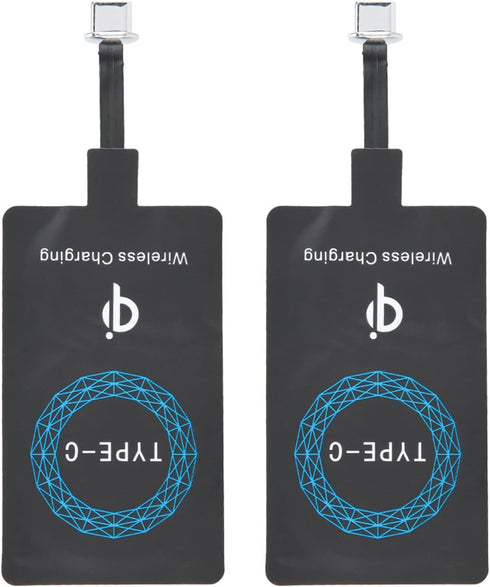 2Pcs Wireless Charger Receiver, Type C Charging Receiver, Self Adhesive Sticker Charging Receiver for Ensuring Fast and Efficient Charging......