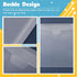 Henoyso 12 Pcs 12 x 12 Paper Storage Organizer Scrapbook Paper Holder Clear Loading Files Plastic Paper Holder with 2 Sheets Clear PVC Customizabl...