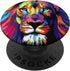 Watercolor Colorful Wild Cat Lion Pop Mount Socket PopSockets PopGrip: Swappable Grip for Phones & Tablets PopSockets Adhesive PopGrip...