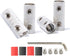 4 Guage Wire Splice Connectors 4 AWG Battery Cable Splicing Amplifier Wire Butt Connector Nickel Plated Brass 4PCS with Heat Shrink Tube...