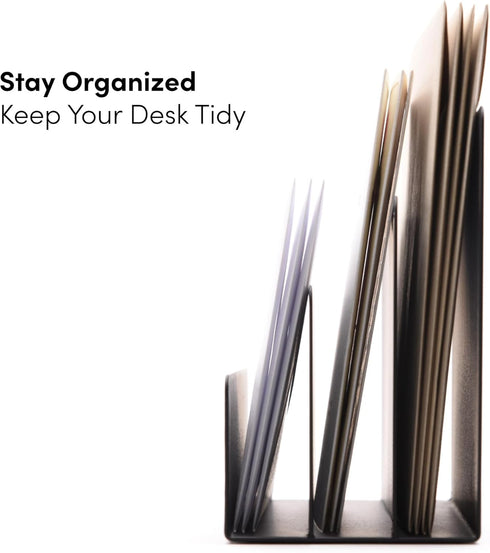 Mail Organizer, Letter Holder - Black, Metal...
