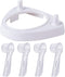 LazyMe Electric Toothbrush Heads Holder Charger Holders and 4 Toothbrush Heads Dust-Proof Covers for Oral-B Electric Toothbrush Series...