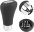 6 Speed Gear Shift Knob, Universal PU Leather Shifter Stick with 3 Hoses Fit for Most Car Vehicle (Black)...