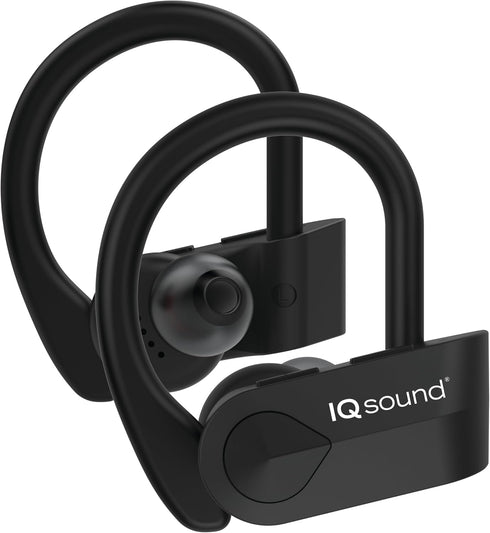 IQ SOUND IQ-140TWS True Wireless Sport Earbuds with Mic Super Lightweight, All-in-One Charging, 5hrs Playtime, 120hrs Standby, Sweat Proof, Blueto...