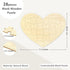 28 Piece Blank Heart Puzzle to Draw on, Blank Puzzle Heart Shape with Puzzle Tray, Make Your Own Wooden Jigsaw Puzzles for Crafts & DIY, Custom Pu...
