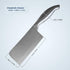 Jean-Patrique Cleaver Butcher Knife - Single Forged with Razor Sharp Edge Cleaver Knife - Kitchen Chopping Knife Meat Cleaver 6.7"/17cm...